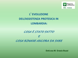 M. Grazia Buzzi - U.O.C. Assistenza protesica Asl Varese