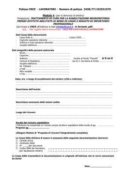 modulo 4 cure riab.neurom. e spese per
