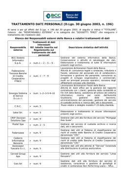 Soggetti responsabili delegati