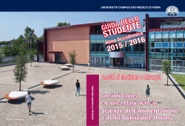 Guida dello studente 2015/2016 - Università Campus Bio