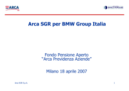 Arca SGR per BMW Group Italia