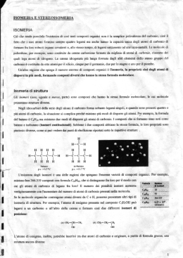 Isomeria e stereoisomeria