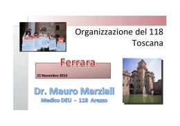 Organizzazione del 118 in Toscana-Marziali