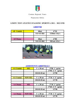 ARBITRI ASSISTENTI ARBITRALI