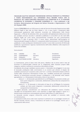 il verbale - Concorsi Regione Puglia