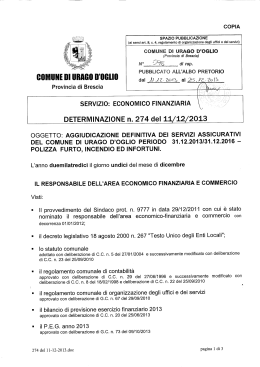 COPIA - Comune di Urago d` Oglio