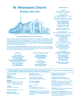 June 7, 2015 - St. Athanasius Church
