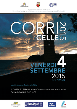 Locandina: Corricelle - Celle Ligure