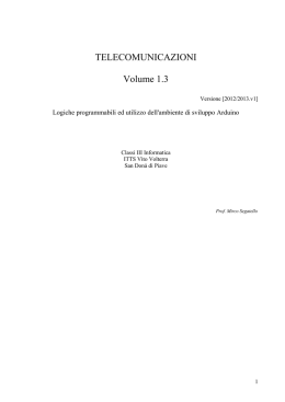 Telecomunicazioni - volume 1.3 - Arduino