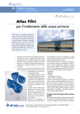 Atlas Filtri per il trattamento delle acque primarie