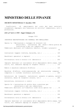 industrie manifatturiere dei minerali non metalliferi