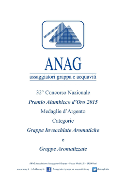 Descrizioni Medaglie Argento Grappe Invecchiate