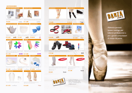 Abbiamo pensato questo catalogo per ballerini professionisti e per i