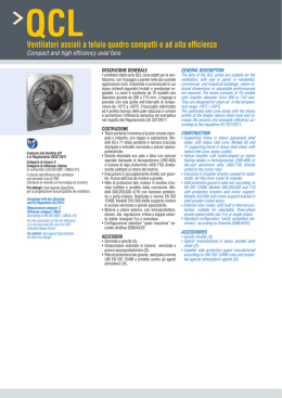 Ventilatori assiali a telaio quadro compatti e ad alta efficienza