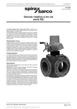 Valvole rotative a tre vie serie RS