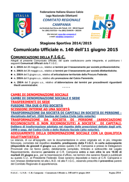 cu 140 2014-2015 - Comitato Regionale Campania