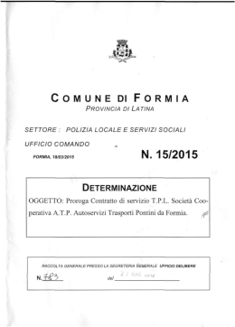 COMUNE DI FORMIA