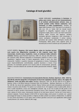 Catalogo di testi giuridici: - Studio Bibliografico Benacense