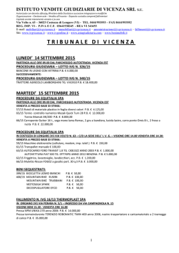 tribunaledivicenza - Istituto Vendite Giudiziarie di Vicenza