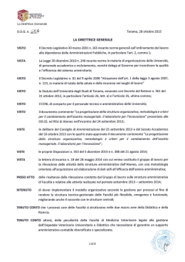 Scarica il DDG - Universit&agrave; degli Studi di Teramo