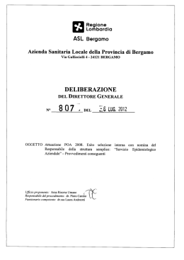 Via Gallicciolli 4 - 24121 BERGAMO