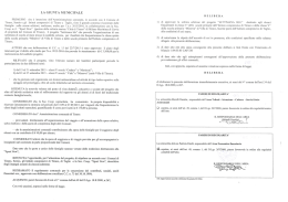 LA GIUNTA MUNICIPALE - Comunita Montana Valtellina di Tirano