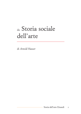 storia sociale dellarte
