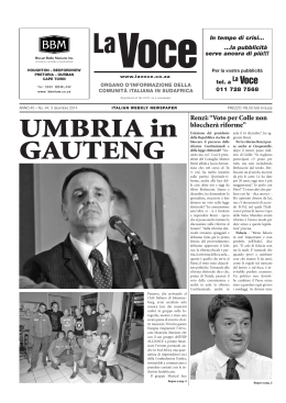 La Voce – Umbria in Gauteng