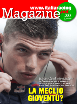 LA MEGLIO GIOVENT&Ugrave;?