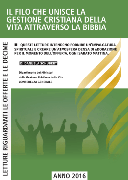 scarica il pdf - Gestione Cristiana della Vita