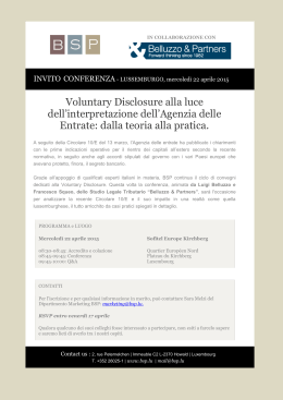 Invito_VD_Lux_0415 - Belluzzo & Partners