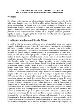 Corso operatori liturgici - Diocesi di Cassano all`Jonio