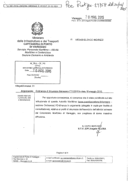 Ordinanza Capitaneria di Porto 71/2015