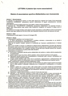 Statuto - Podistica Correggio