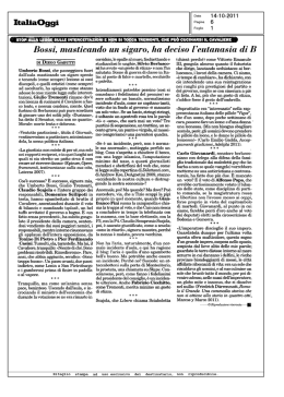 ItaliaOggi Bossi, - Filologia d`autore.it