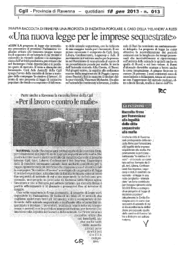 venerd&igrave; 18 gennaio 2013