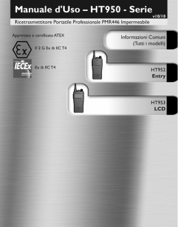 Manuale d`Uso &ndash; HT950 - Serie