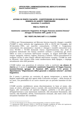 costituzione di un elenco di riserva di agenti temp