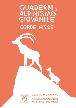 corde-fisse - Alpinismo Giovanile CAI Sez. di Perugia