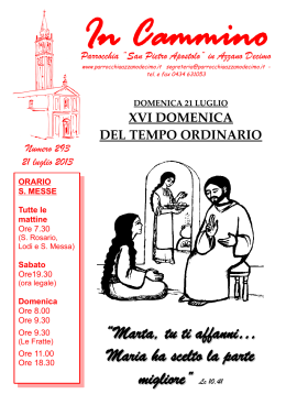 21 luglio 2013 - Parrocchia San Pietro Apostolo
