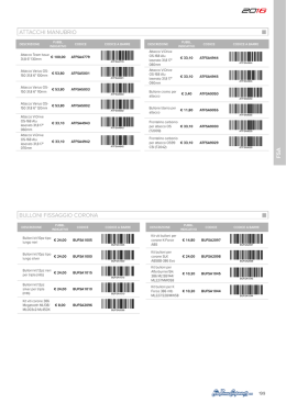 ATTACCHI MANUBRIO BULLONI FISSAGGIO CORONA F SA