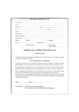 Z: 50.3 - Fisascat Cisl Bergamo