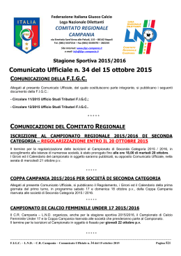 cu 34 2015-2016 - Comitato Regionale Campania