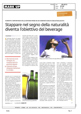 Stappare nel segno della naturalit&agrave; diventa l`obiettivo del