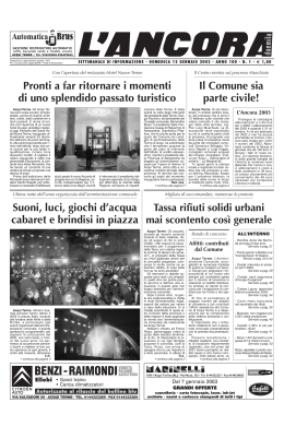 Numero 01 - L`ANCORA edicola