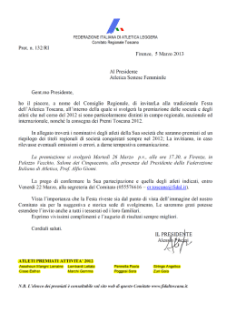 Festa dell`Atletica Toscana
