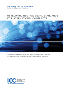 developing neutral legal standards for international