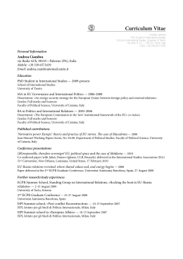 Curriculum Vitae [ENG] - 03:10 - Università degli Studi di Trento