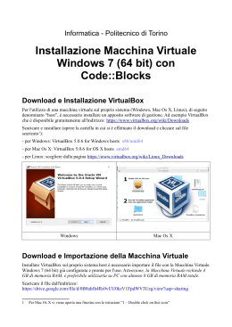 Installazione Macchina Virtuale Windows 7