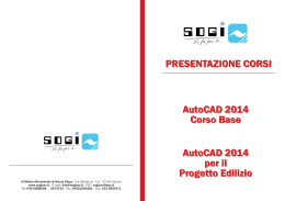 AutoCAD 2014 Corso Base AutoCAD 2014 per il Progetto Edilizio